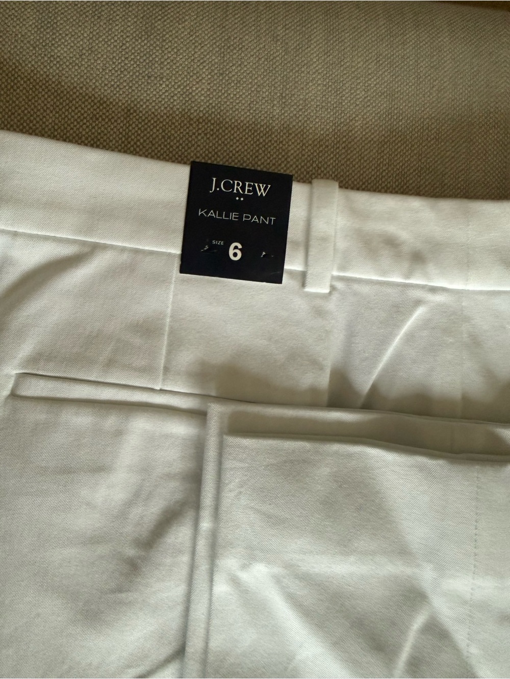 J. Crew Kallie Pant in White - Women's Tailored Dress Trousers